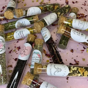 éprouvette personnalisée infusion | Paradis Rose