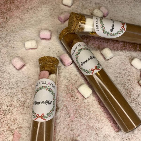 Chocolat en poudre Noël Personnalisé | Paradis Rose