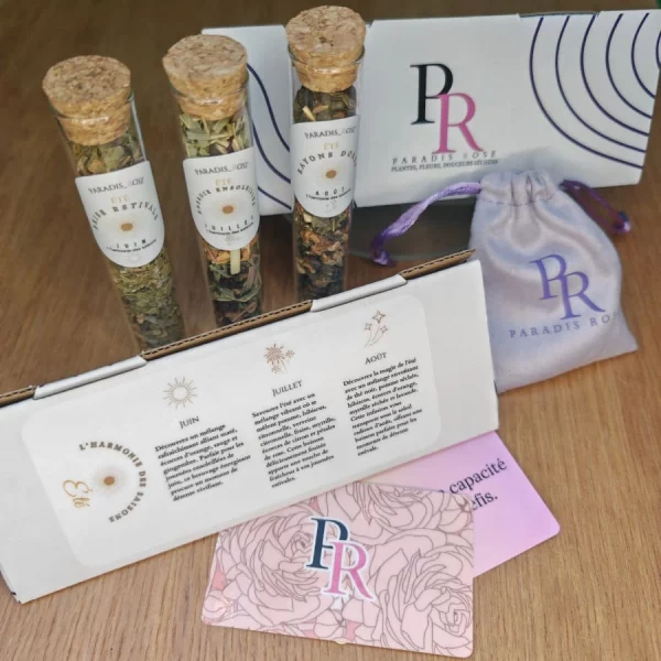 Coffret 3 infusions Saison été | Paradis Rose