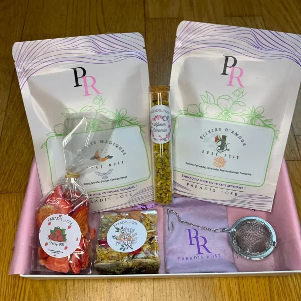 Coffret Thé et Douceur | Paradis Rose