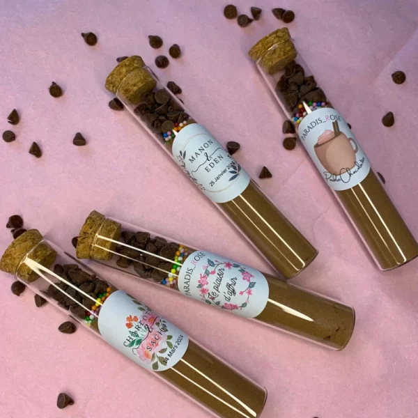 Tube à Essai Poudre chocolatée aux pépites | Paradis Rose