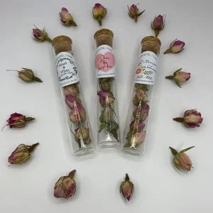 Tube à Essai Personnalisable Boutons de Rose