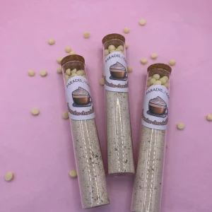 Tube à Essai personnalisable Cappuccino au chocolat blanc