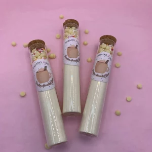 Tube à Essai Personnalisable Chocolat Blanc en poudre